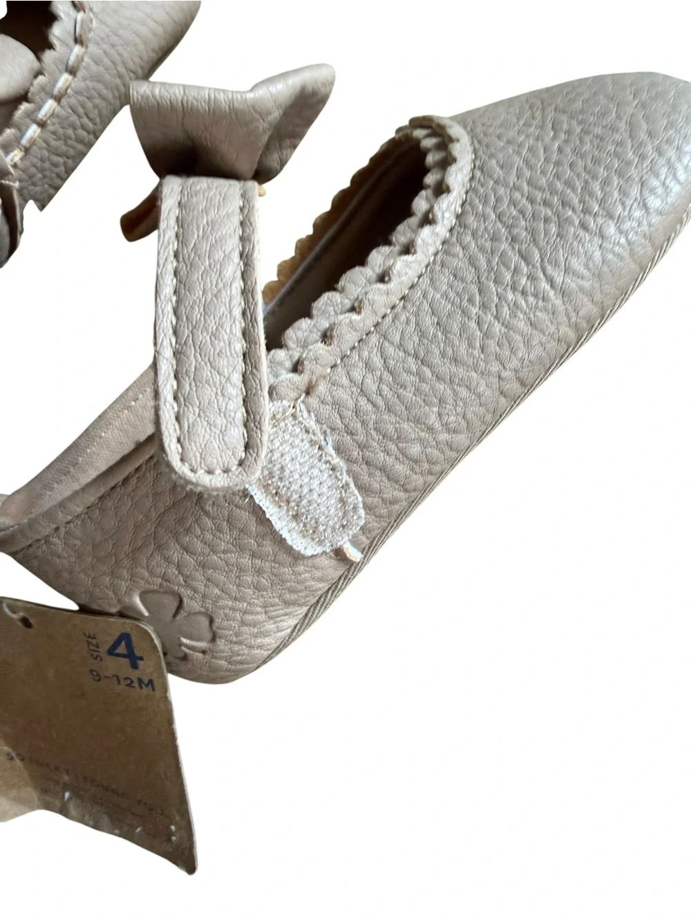 Lucky Brand Baby Girls Tan Mary Jane Crib Shoes